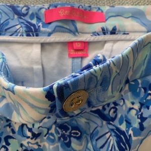 Lilly Pulitzer Blue Floral Shorts